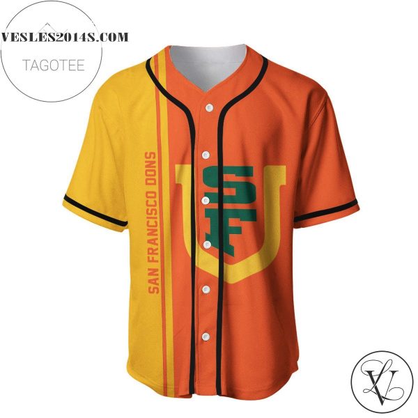 San Francisco Dons Baseball Jersey Half Style – NCAA