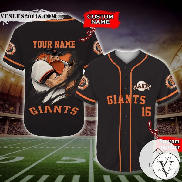 San Francisco Giants Baseball Jersey MLB Custom Name And Number