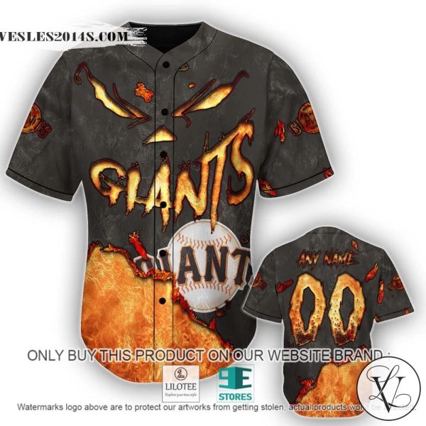 San Francisco Giants Blood Personalized Baseball Jersey