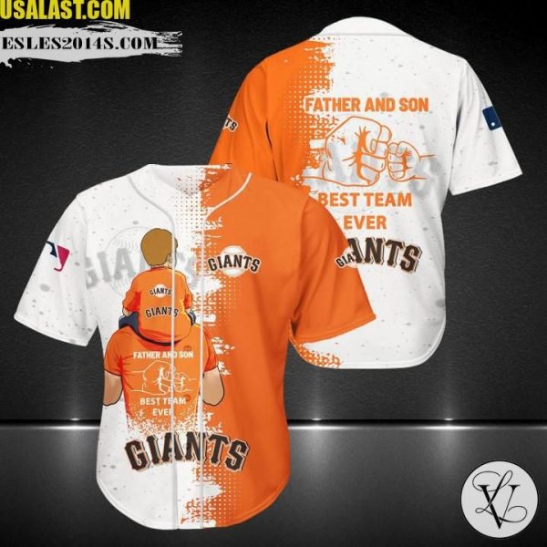 San Francisco Giants Father And Son Team Baseball Jersey Shirt