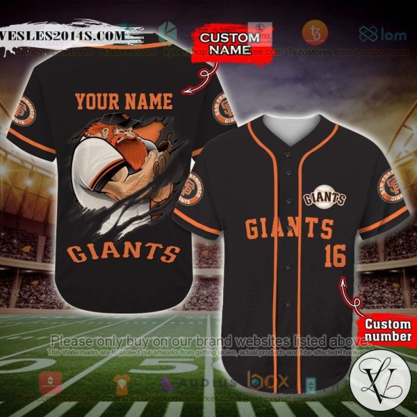 San Francisco Giants MLB Custom Baseball Jersey