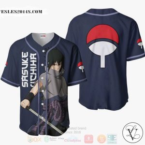Sasuke Uchiha Naruto Anime Baseball Jersey