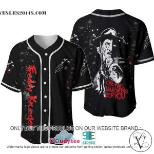Scary Halloween Freddy Krueger Baseball Jersey
