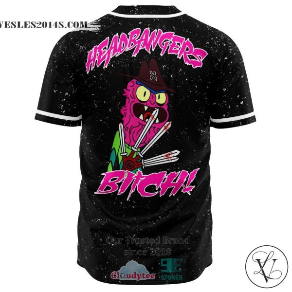Scary Terry Headbangers Bitch galaxy Baseball Jersey