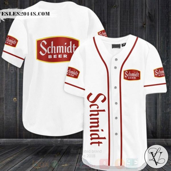 Schmidt Beer Baseball Jersey Shirt