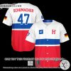 Schumacher 47 Red White Baseball Jersey