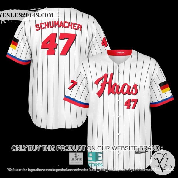 Schumacher Haas 47 Baseball Jersey