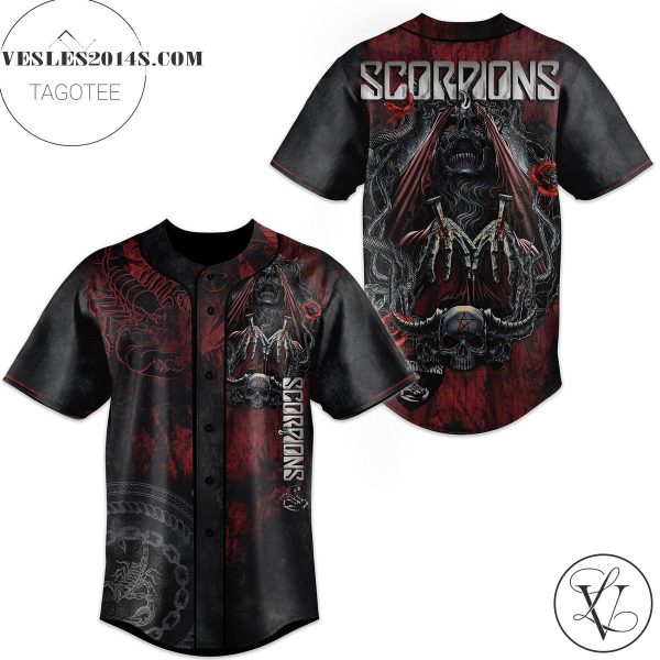 Scorpions Baseball Jersey 3d All Over Printed