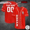 Scream Movie Personalized Baseball Jersey Shirt