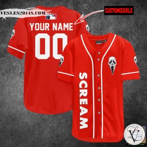 Scream Movie Personalized Baseball Jersey Shirt