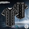 Seamless Pattern Sugar Skull Baseball Jersey