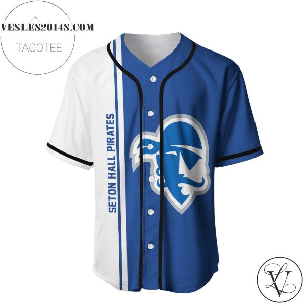 Seton Hall Pirates Baseball Jersey Half Style – NCAA