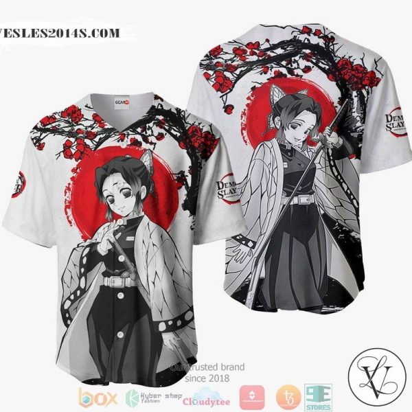 Shinobu Kocho Demon Slayer Baseball Jersey Shirt