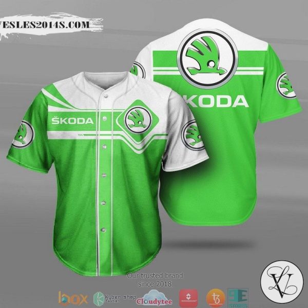 Skoda Car Motor Baseball Jersey