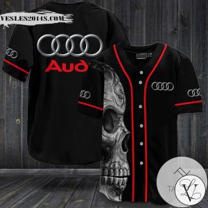 Skull Audi Logo Baseball Jersey Shirt