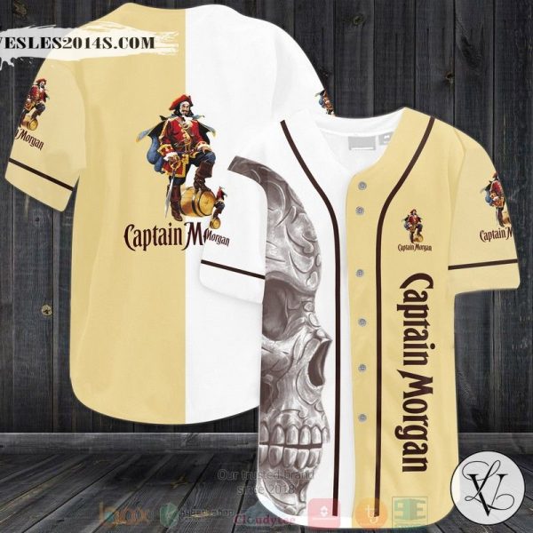 Skull Captain Morgan Baseball Jersey