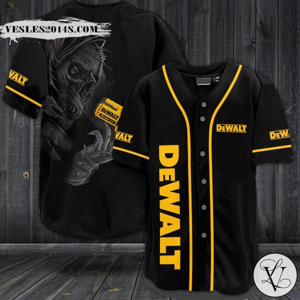Skull DeWalt Baseball Jersey