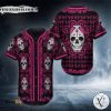 Skull Head Pink Baseball Jersey