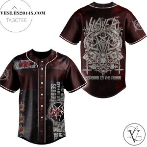 Slayer Band Baseball Jersey 3d All Over Printed