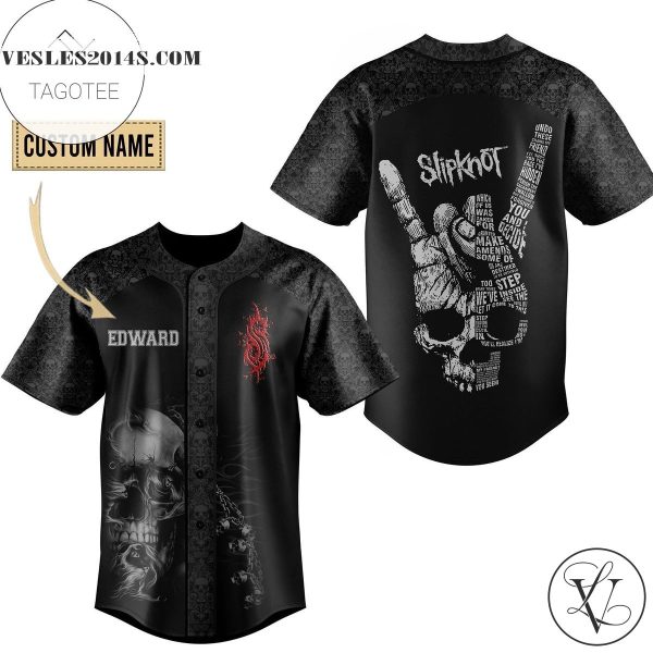 Slipknot Black Baseball Jersey