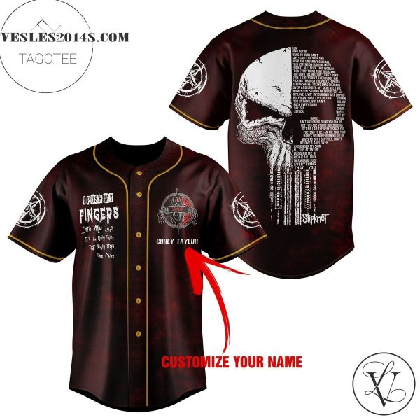 Slipknot Red Baseball Jersey