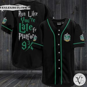 Slytherin Run Like You’re Late Platform Baseball Jersey Shirt