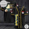 Snorlax Dad Like A Regular Dad Only Bigger Baseball Jersey – Black