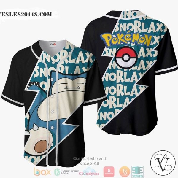 Snorlax Pokemon Baseball Jersey Shirt