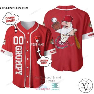 Snow White And The Seven Dwarfs Grumpy Personalized Baseball Jersey Shirt