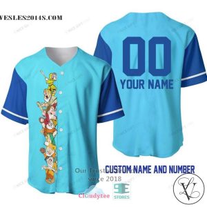 Snow White And The Seven Dwarfs Personalized Baseball Jersey Shirt