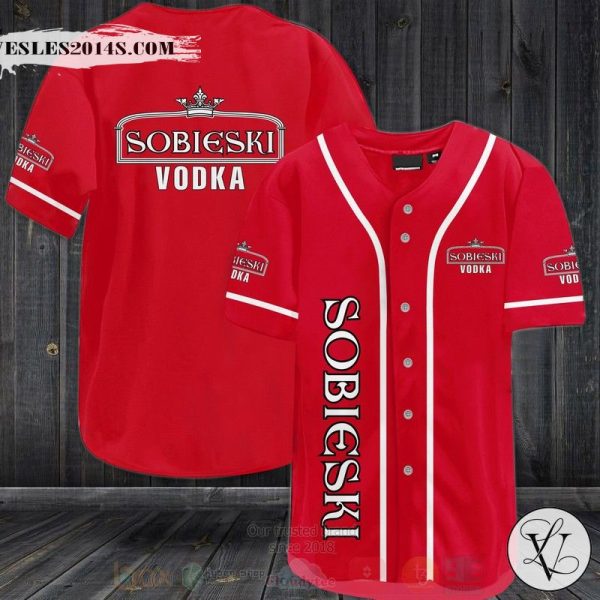 Sobieski Vodka Baseball Jersey Shirt aS3