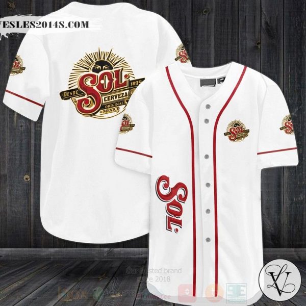 Sol Cerveza Baseball Jersey Shirt