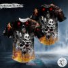 Soul Eater Screaming Crack Monster Skull Baseball Jersey
