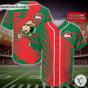 South Sydney Rabbitohs NRL Personalized Baseball Jersey