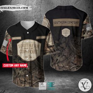 Southern Comfort Your Name Hunting Baseball Jersey