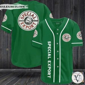 Special Export Beer Green Baseball Jersey Shirt