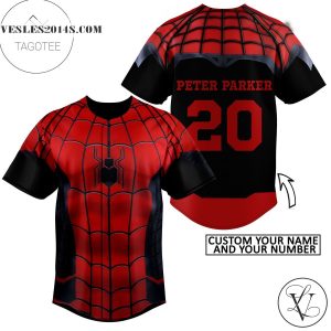 Spider Man Baseball Jersey 3d All Over Printed