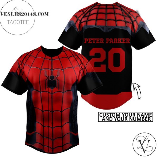 Spider Man Baseball Jersey 3d All Over Printed