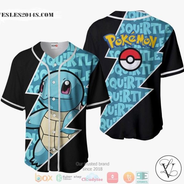 Squirtle Pokemon Baseball Jersey Shirt