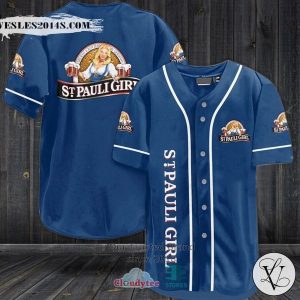 St Pauli Girl logo blue Baseball Jersey