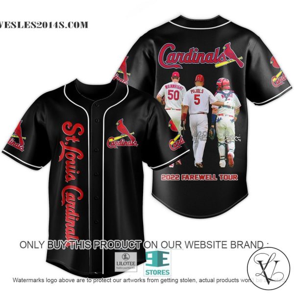 St. Louis Cardinals 2022 Farewell Tour Black Baseball Jersey