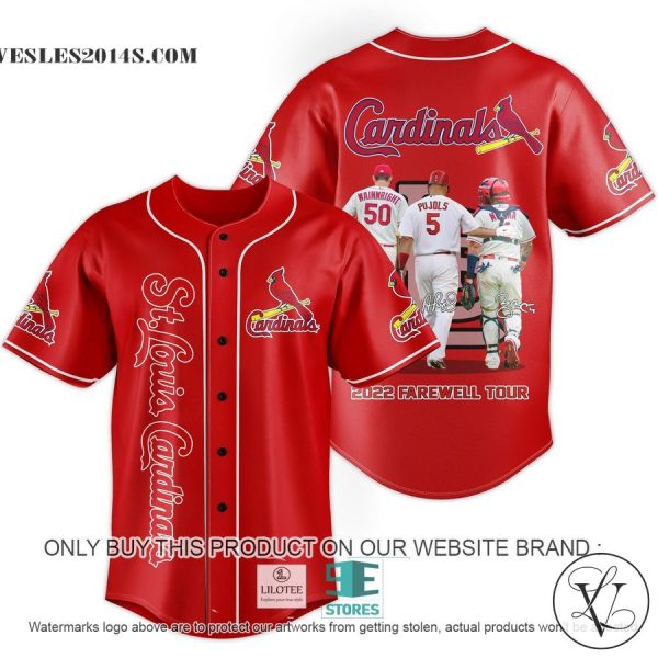 St. Louis Cardinals 2022 Farewell Tour Red Baseball Jersey