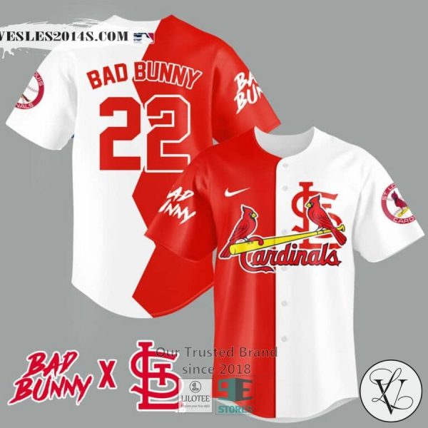 St. Louis Cardinals Bad Bunny 22 Baseball Jersey