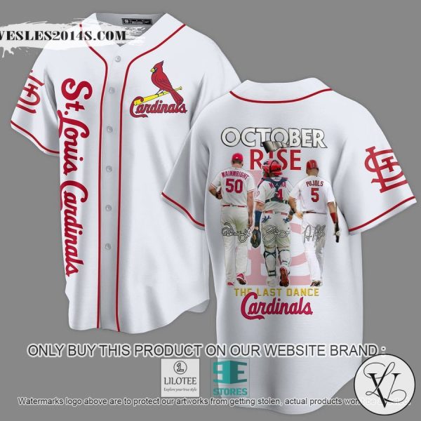 St. Louis Cardinals October Rise The Last Dance Cardinals White Baseball Jersey