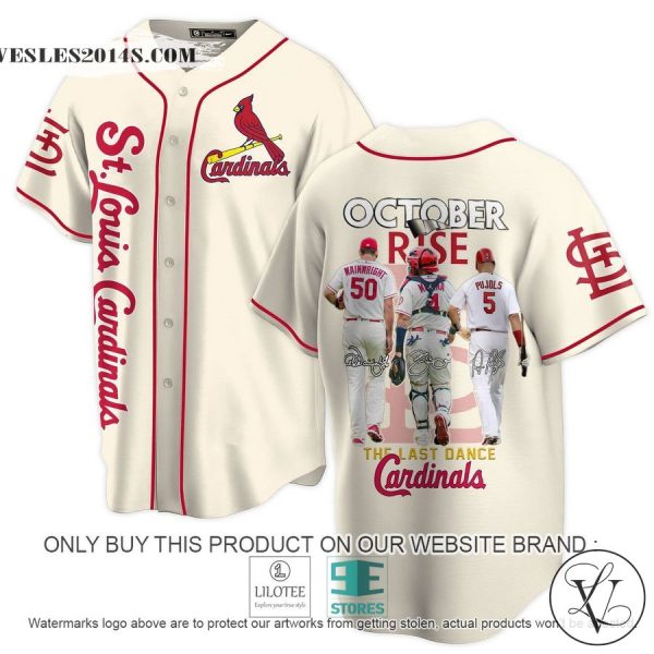 St. Louis Cardinals October Rise The Last Dance Cardinals cream Baseball Jersey