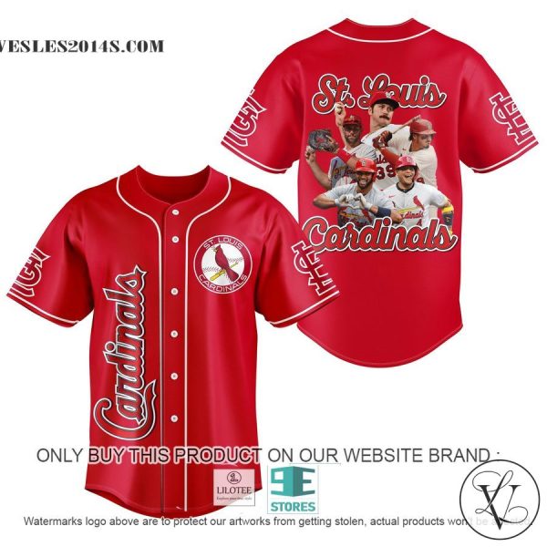 St. Louis Cardinals Players Red Baseball Jersey