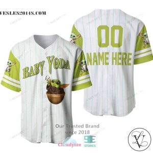 Star Wars Baby Yoda Personalized Baseball Jersey Shirt
