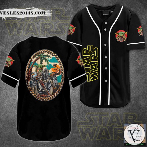 Star Wars The Mandalorian Baseball Jersey Shirt