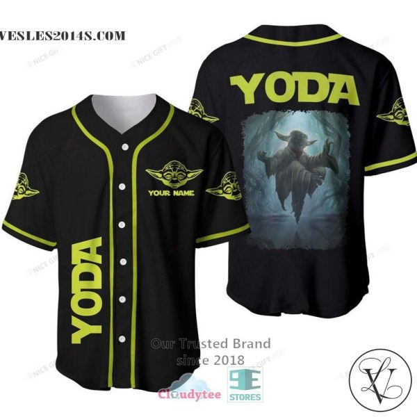 Star Wars Yoda Custom Name Baseball Jersey Shirt