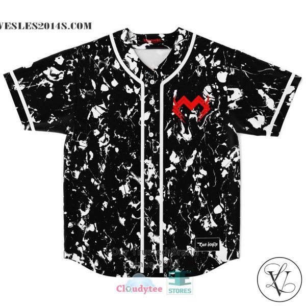 Stay Wonky black white Baseball Jersey